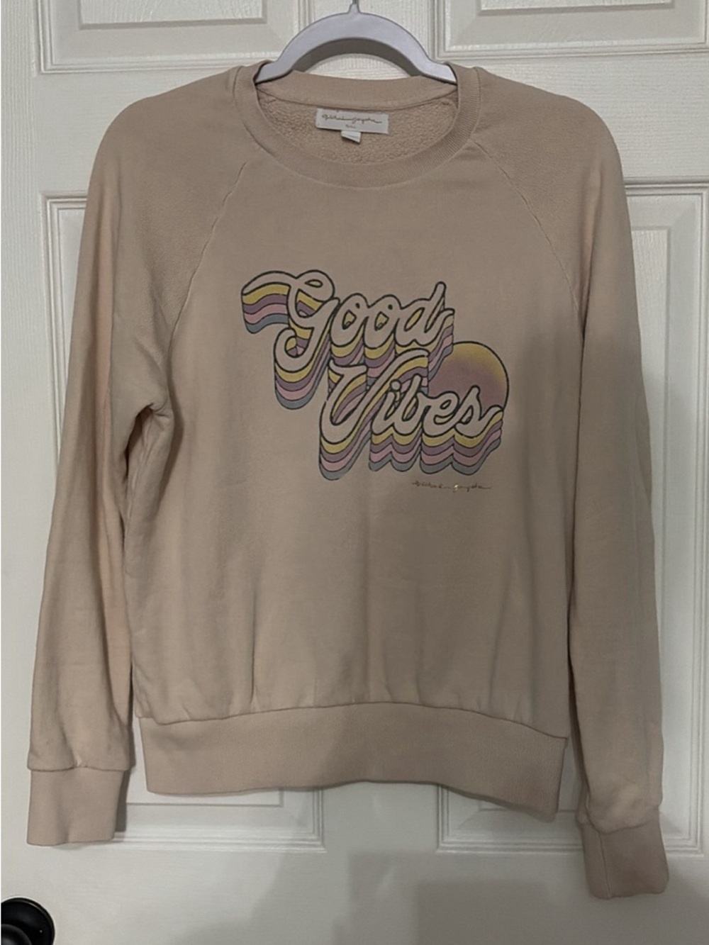 Spiritual Gangster Cream Fleece Crewneck